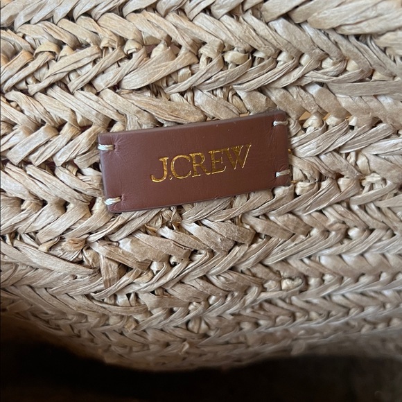 J. Crew Malta handwoven straw tote in Natural Straw OS NWT - Picture 6 of 8